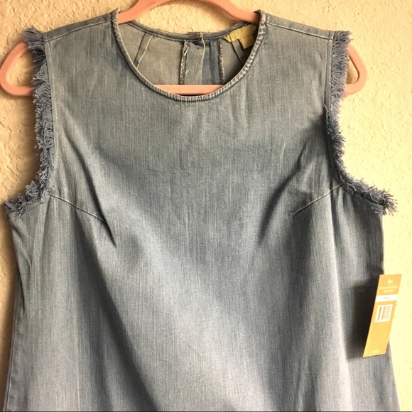 HOPE & HARLOW | denim dress size medium - Picture 3 of 6
